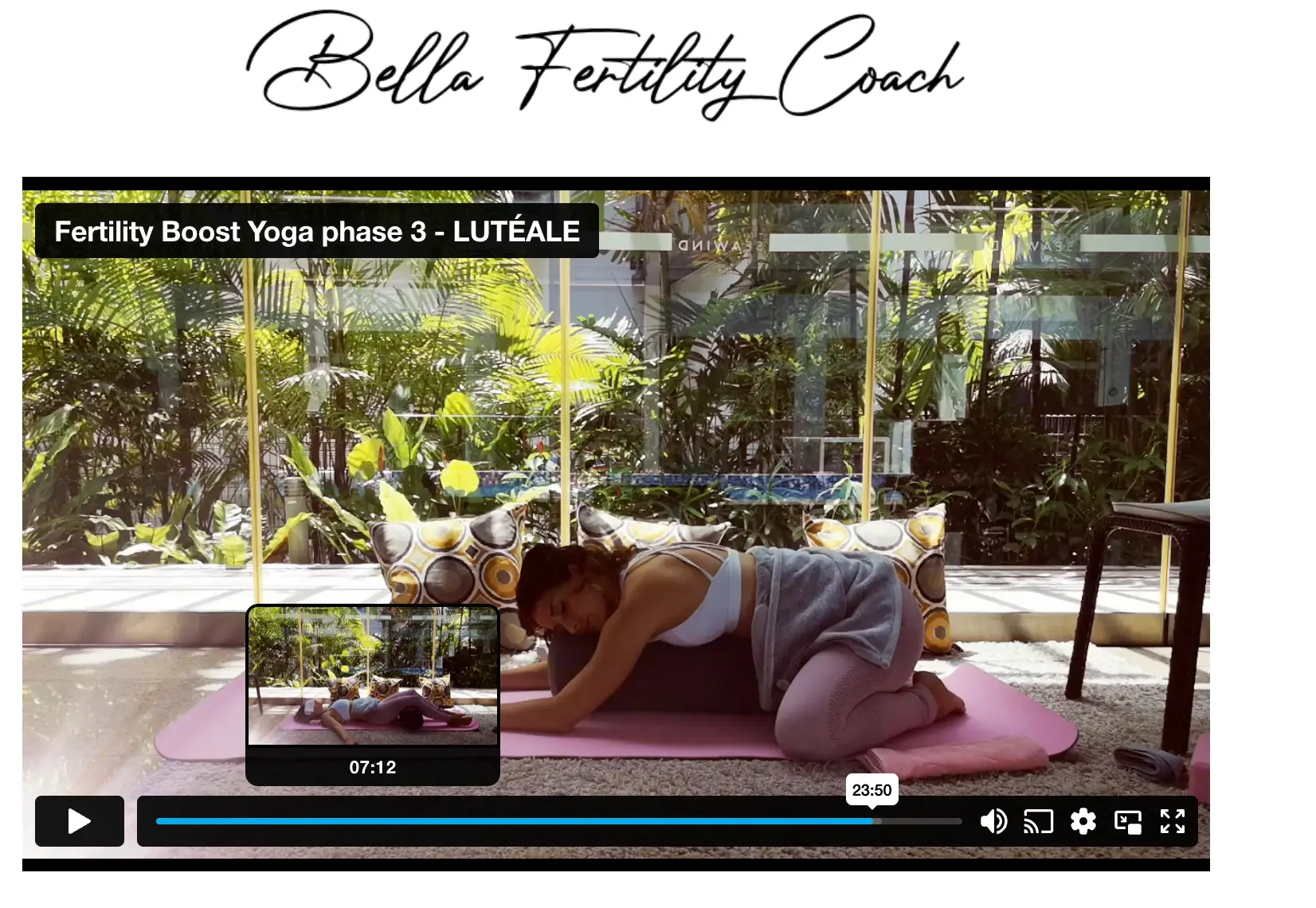 Une séance audio de Yoga de la fertilité